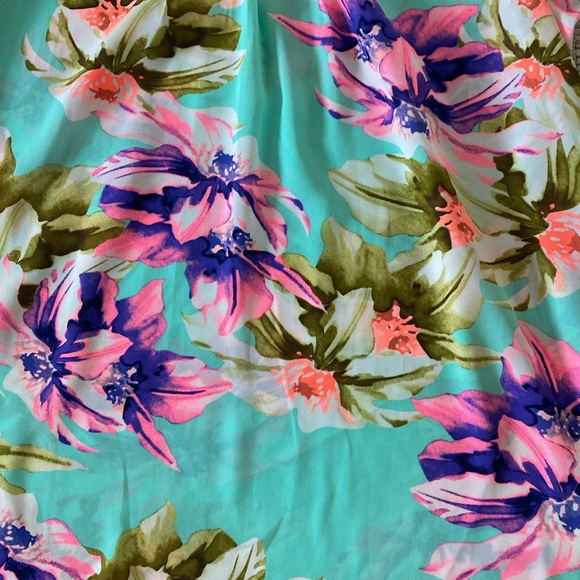 P.S. Kate colorful racerback tank top with zipper back. - Picture 2 of 6